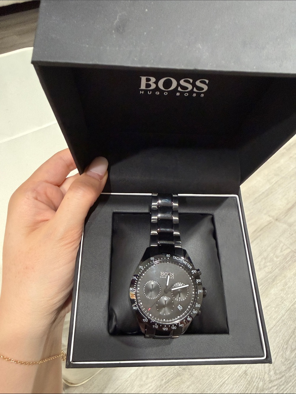 Hugo Boss Black Stainless Chronograph Bracelet Watch